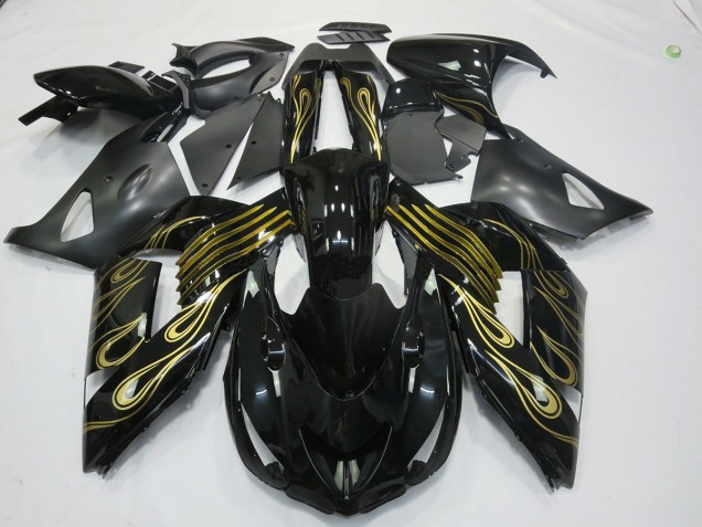 2006-2011 Black Gold ZX14R Motorcycle Fairings