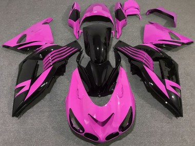 2006-2011 Bright Pink ZX14R Motorcycle Fairings