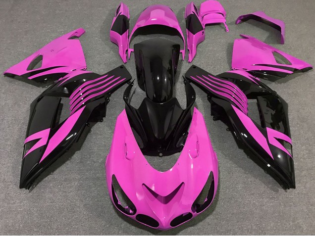 2006-2011 Bright Pink ZX14R Motorcycle Fairings