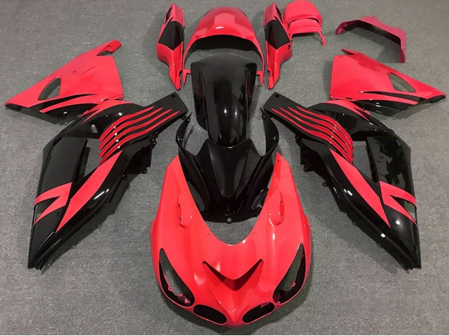2006-2011 Bright Red ZX14R Motorcycle Fairings