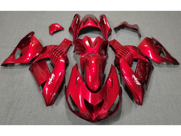 2006-2011 Gloss Red ZX14R Motorcycle Fairings