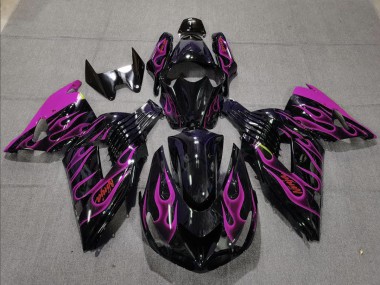 2006-2011 Pink Flame ZX14R Motorcycle Fairings