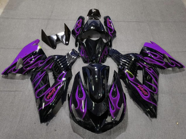 2006-2011 Purple Flame ZX14R Motorcycle Fairings