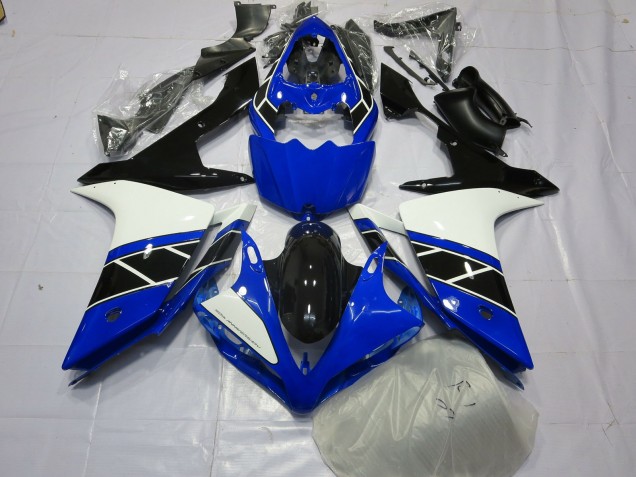 2007-2008 Black Black and White R1 Motorcycle Fairings