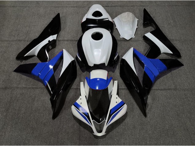 2007-2008 Black White and Blue CBR600RR Motorcycle Fairings