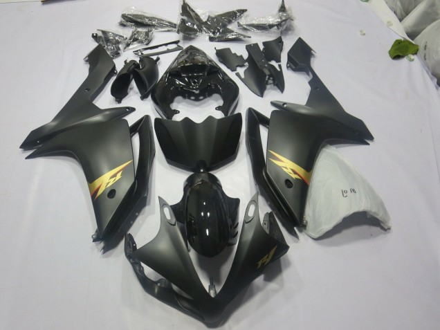 2007-2008 Black and Gold R1 Motorcycle Fairings