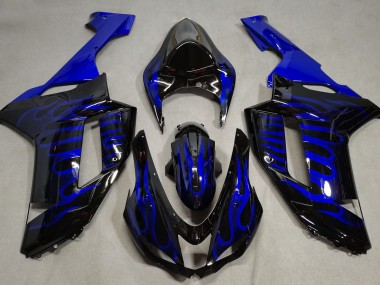 2007-2008 Blue Flame ZX6R Motorcycle Fairings