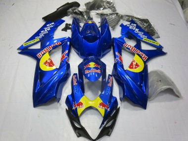 2007-2008 Blue Red Bull GSXR 1000 Motorcycle Fairings