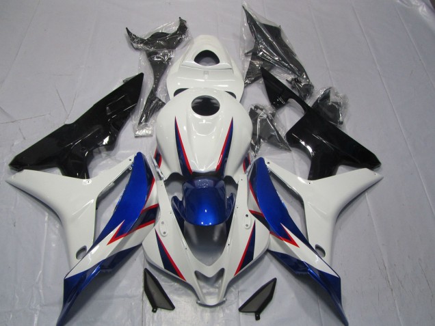 2007-2008 Blue White OEM Style CBR600RR Motorcycle Fairings