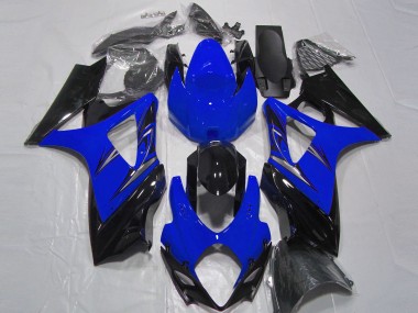 2007-2008 Blue and Black GSXR 1000 Motorcycle Fairings