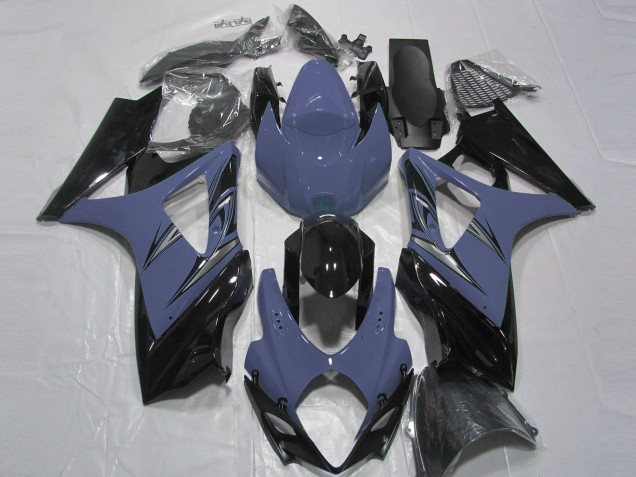 2007-2008 Dark Blue and Black GSXR 1000 Motorcycle Fairings