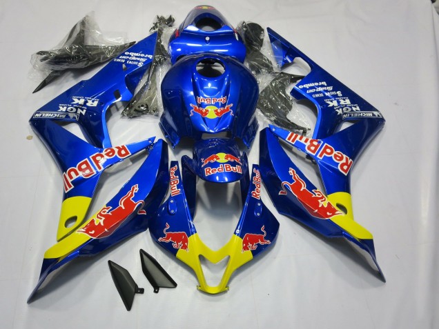 2007-2008 Deep Blue Red Bull CBR600RR Motorcycle Fairings
