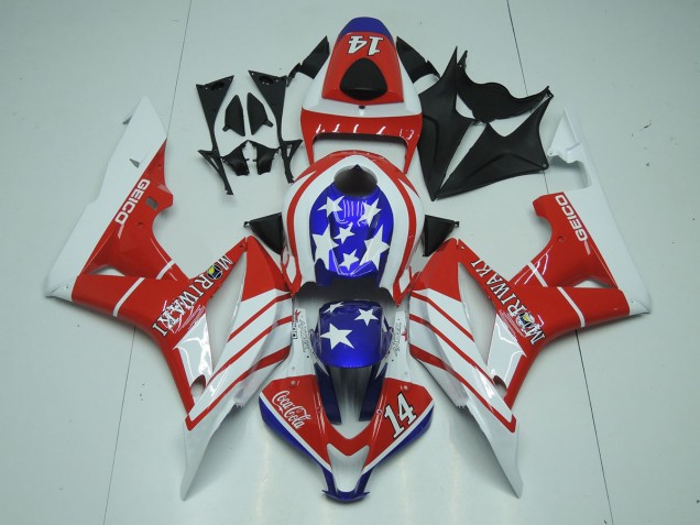 2007-2008 Geico 14 CBR600RR Motorcycle Fairings