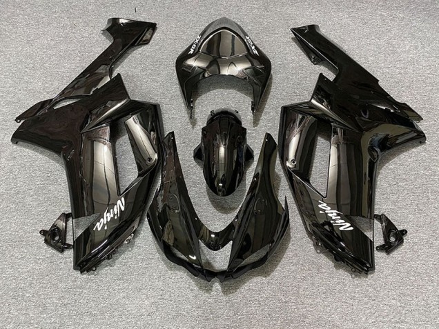 2007-2008 Gloss Black ZX6R Motorcycle Fairings