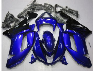 2007-2008 Gloss Blue & Black ZX6R Motorcycle Fairings