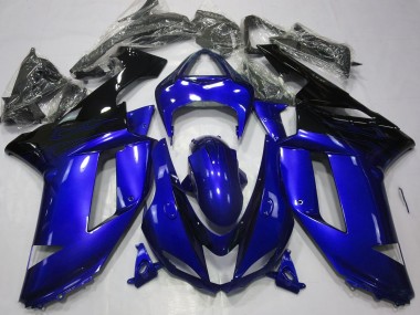 2007-2008 Gloss Blue & Black ZX6R Motorcycle Fairings