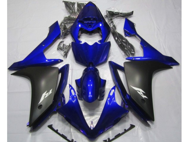 2007-2008 Gloss Blue and Black R1 Motorcycle Fairings