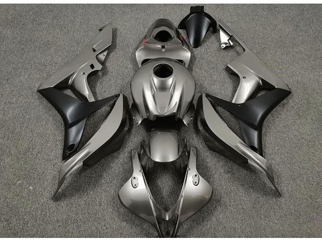 2007-2008 Gloss Grey and Black CBR600RR Motorcycle Fairings