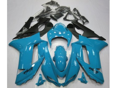 2007-2008 Gloss Light Blue ZX6R Motorcycle Fairings