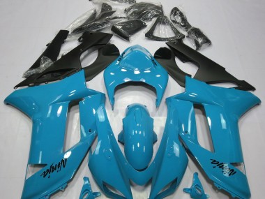 2007-2008 Gloss Light Blue ZX6R Motorcycle Fairings