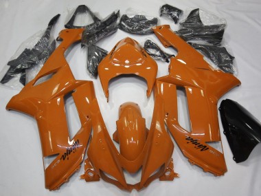 2007-2008 Gloss Orange ZX6R Motorcycle Fairings