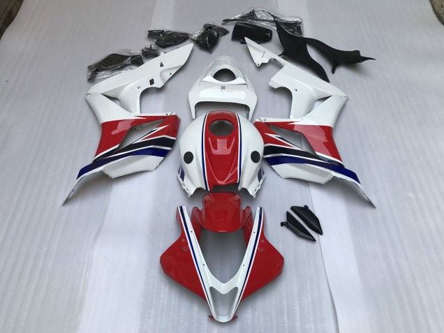 2007-2008 Gloss Red and White CBR600RR Motorcycle Fairings