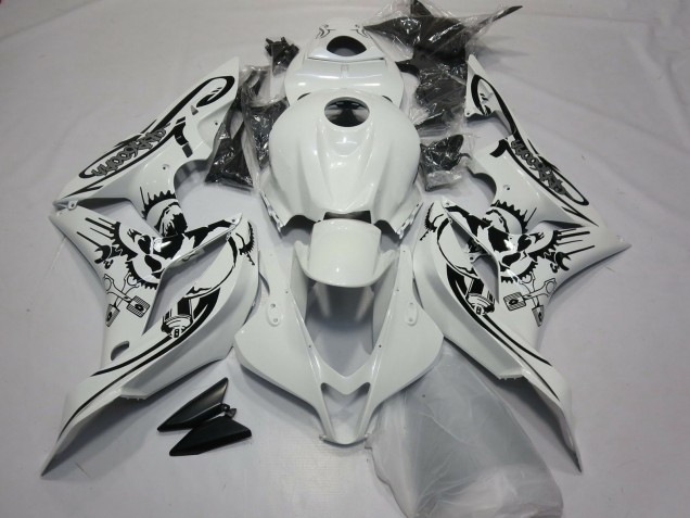 2007-2008 Gloss White Special Design CBR600RR Motorcycle Fairings