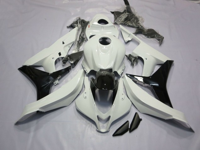 2007-2008 Gloss White and Black CBR600RR Motorcycle Fairings
