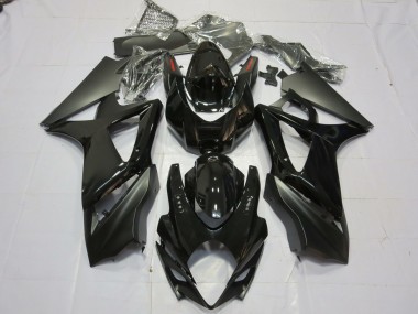 2007-2008 Gloss and Matte Black GSXR 1000 Motorcycle Fairings