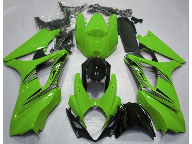 2007-2008 Green OEM Style GSXR 1000 Motorcycle Fairings