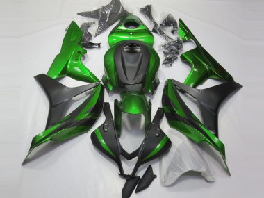 2007-2008 Green and Matte Black CBR600RR Motorcycle Fairings