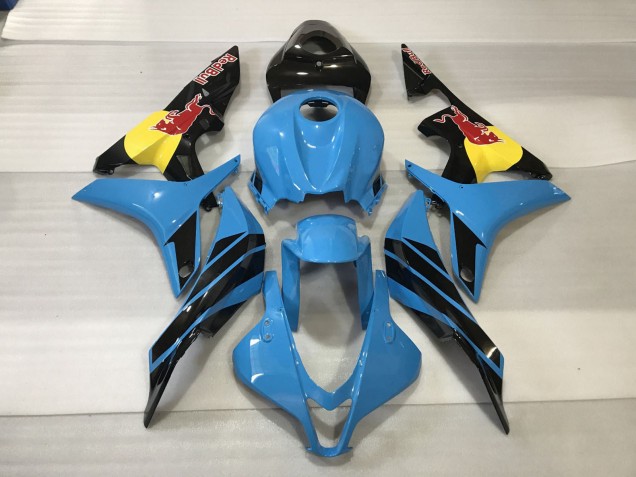 2007-2008 Light Blue Red Bull CBR600RR Motorcycle Fairings