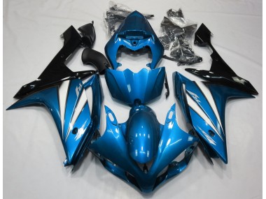 2007-2008 Light Blue White and Black R1 Motorcycle Fairings