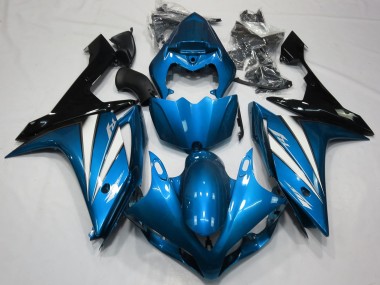2007-2008 Light Blue White and Black R1 Motorcycle Fairings
