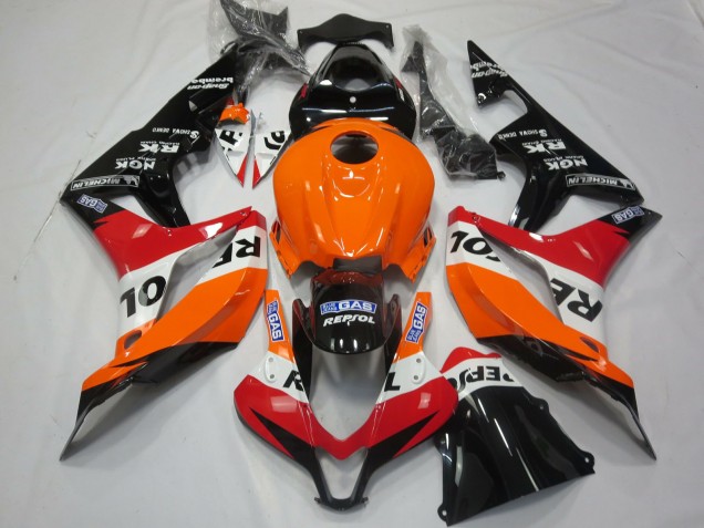 2007-2008 Light Orange Repsol CBR600RR Motorcycle Fairings
