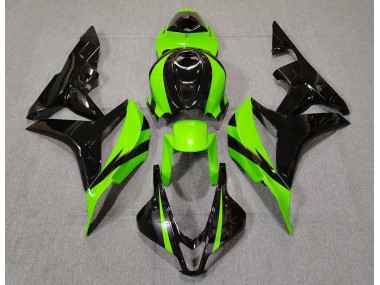 2007-2008 Lime Green and Black CBR600RR Motorcycle Fairings