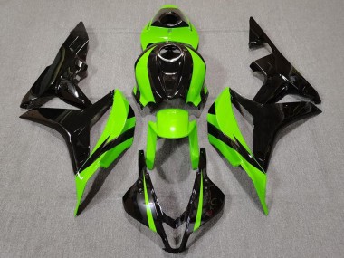2007-2008 Lime Green and Black CBR600RR Motorcycle Fairings