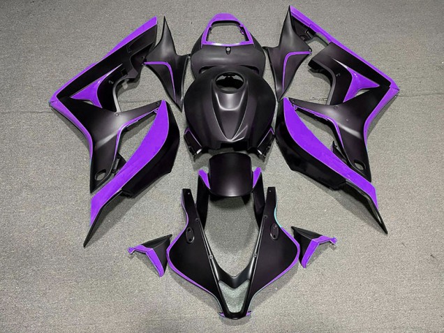 2007-2008 Matte Black & Purple CBR600RR Motorcycle Fairings