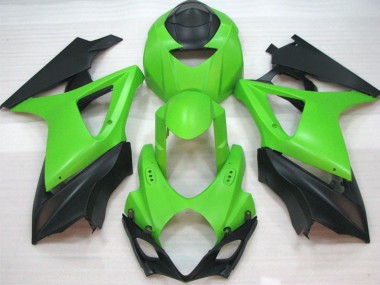 2007-2008 Matte Green GSXR 1000 Motorcycle Fairings