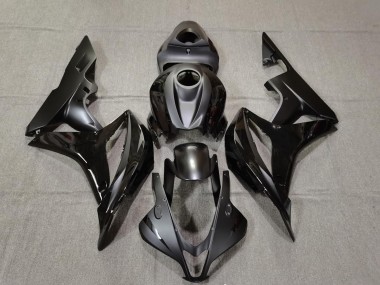 2007-2008 Matte and Gloss Black CBR600RR Motorcycle Fairings