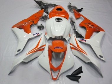 2007-2008 Orange and White HRC- CBR600RR 07-08 CBR600RR Motorcycle Fairings