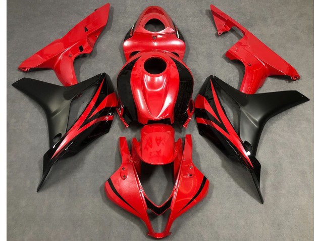 2007-2008 Pearl Red & Black CBR600RR Motorcycle Fairings