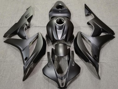 2007-2008 Plain Matte Black CBR600RR Motorcycle Fairings