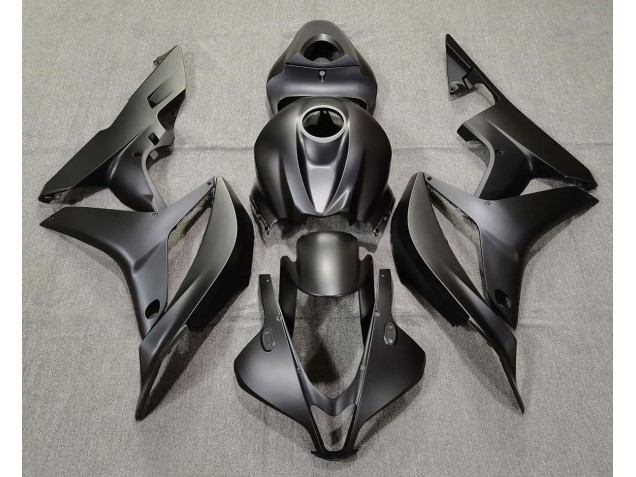 2007-2008 Plain Matte Black CBR600RR Motorcycle Fairings