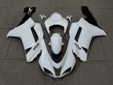 2007-2008 Plain White Gloss ZX6R Motorcycle Fairings