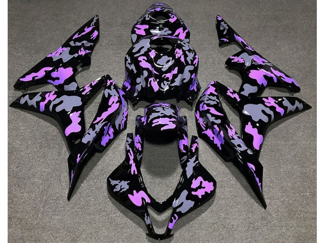 2007-2008 Purple and Grey Camouflage CBR600RR Motorcycle Fairings