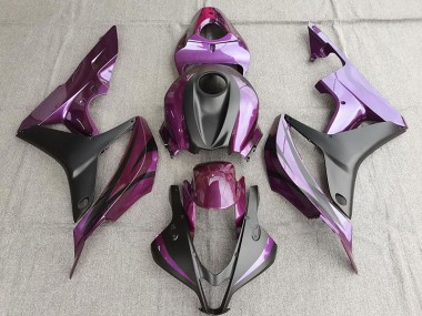 2007-2008 Purple and Matte Black CBR600RR Motorcycle Fairings
