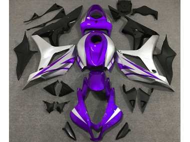 2007-2008 Purple and Silver OEM Style CBR600RR Motorcycle Fairings