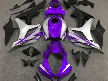 2007-2008 Purple and Silver OEM Style CBR600RR Motorcycle Fairings