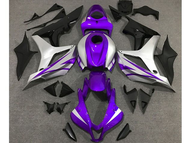 2007-2008 Purple and Silver OEM Style CBR600RR Motorcycle Fairings
